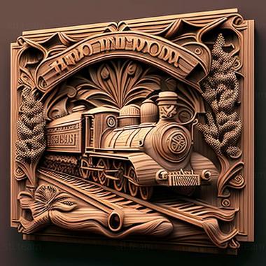 3D model Railroad Tycoon 2 game (STL)